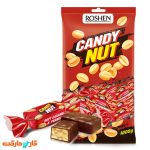 شکلات کندی نات قرمز کارامل و تکه های بادام زمینی روشن 1 کیلویی Roshen Candy Nut