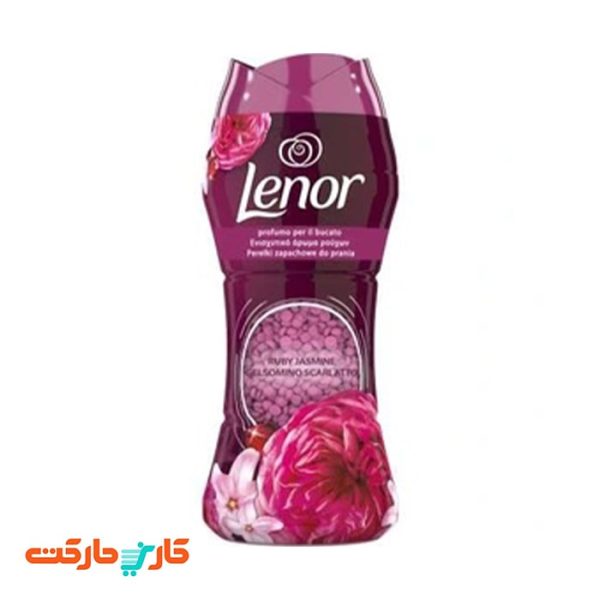 دانه خوشبو کننده لباس با رایحه یاس قرمز لنور (lenor) 210 گرم