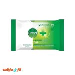 دستمال مرطوب پوست و سطوح دتول (Dettol) بسته 50 عددی