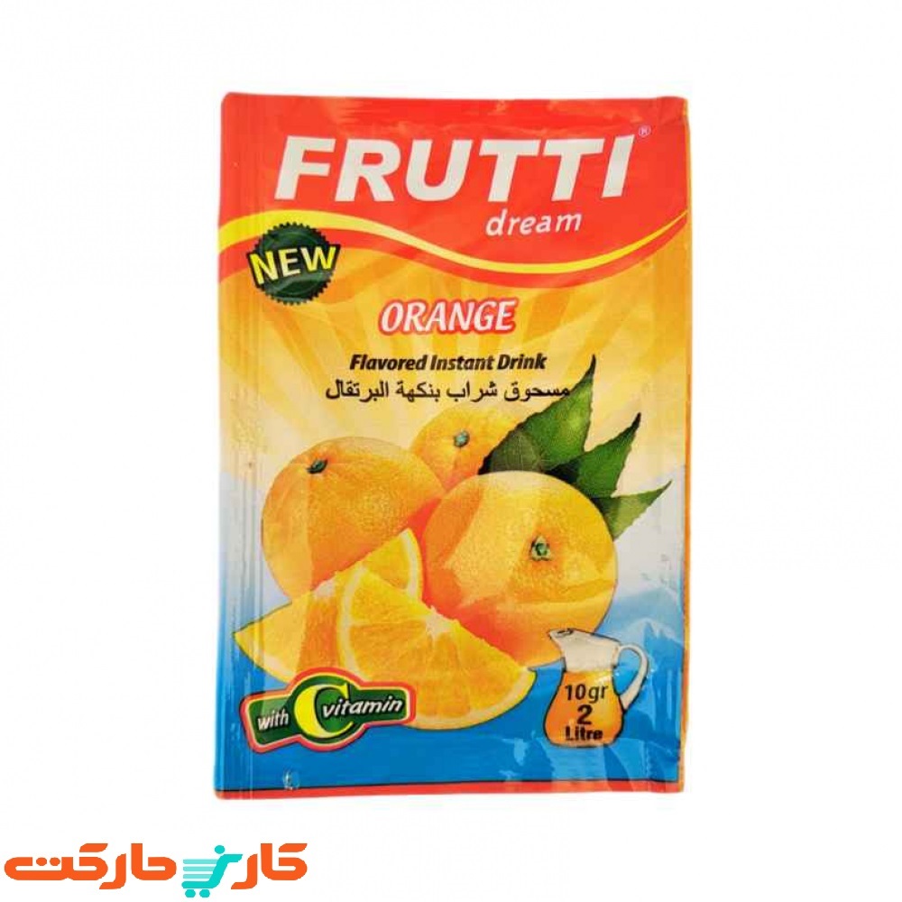 CREATOR: gd-jpeg v1.0 (using IJG JPEG v80), quality = 100 پودر شربت پرتقال فروتی دریم 24 عددی Frutti Dream - Image 1