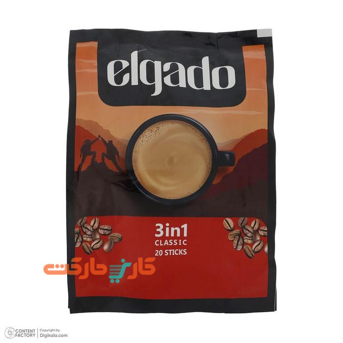 کافی میکس 3 در 1 الگادو بسته 20 عددی (Elgado 3in1)