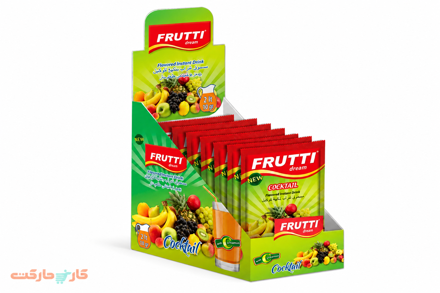 پودر شربت مخلوط میوه فروتی دریم 24 عددی Frutti Dream — تصویر ۲