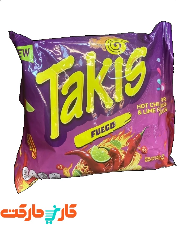 نودل فوری تاکیس با طعم فویگو (Takis Fuego)
