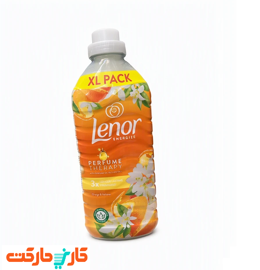 مایع نرم‌کننده لباس لنور مدل Energize با رایحه Orange & Verbena: