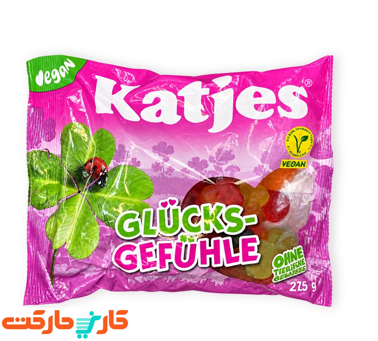 پاستیل کفشدوزک کاتیس «حس خوشبختی» (Katjes Glücks-Gefühle) 200 گرم